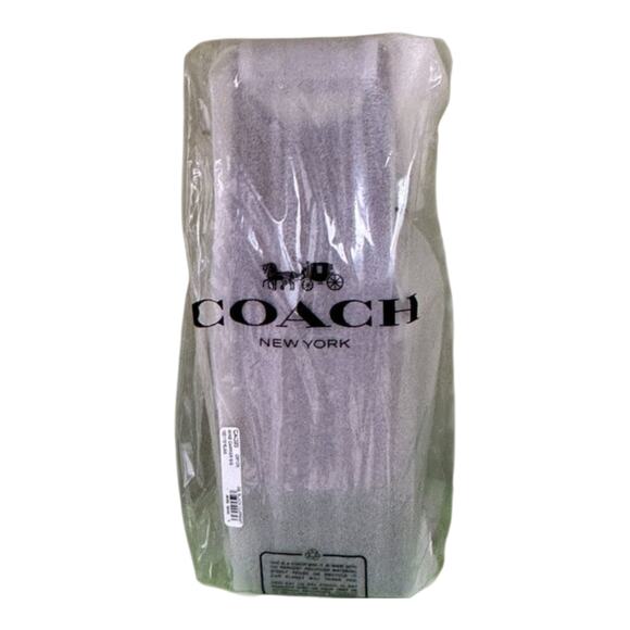 COACH SIGNATURE WINE BOTTLE CARRIER TOTE HOLDER BAG BURGUNDY WINE GREAT GIFT NEW - Picture 7 of 7